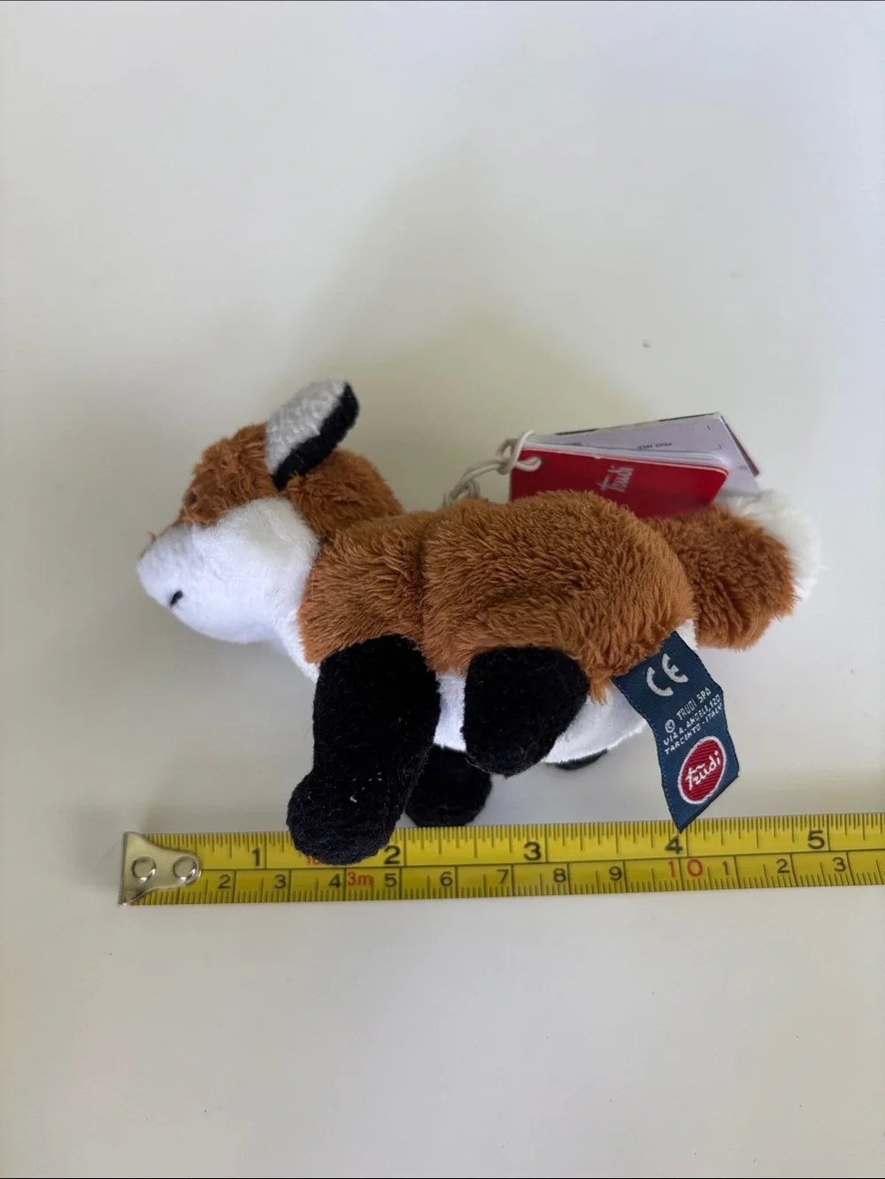 Trudi Brown Plush Fox Small Pet Toy Italy